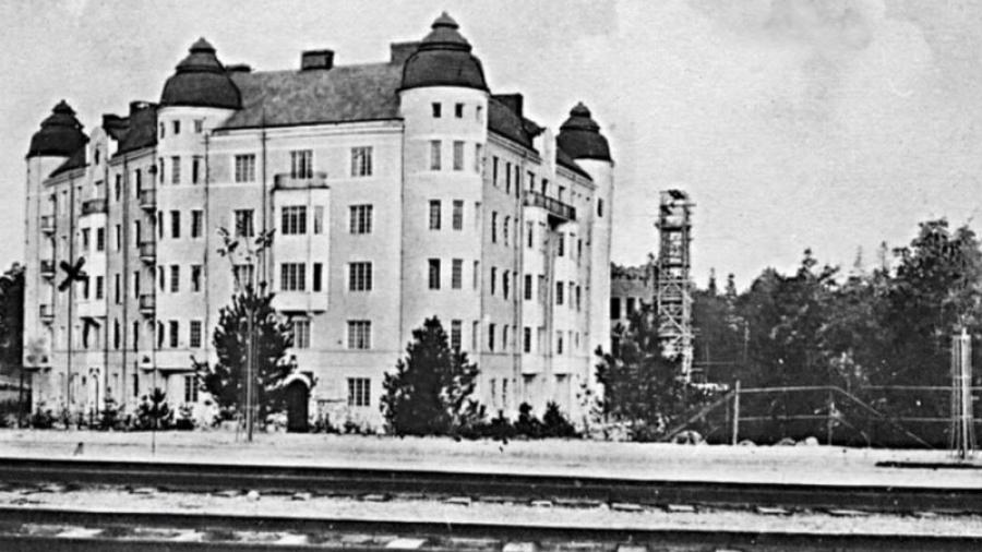 Slottet 2 under byggnation 1912